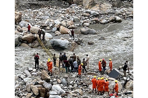 Rescue operation in Rampur, Shimla